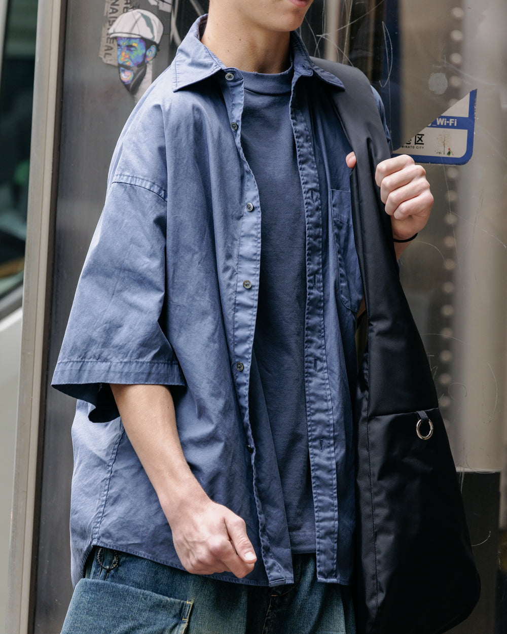 CLESSTE / Pigment Dyed Oxford City S/S ShirtCLESSTE / Pigment Dyed Oxford City S/S Shirt