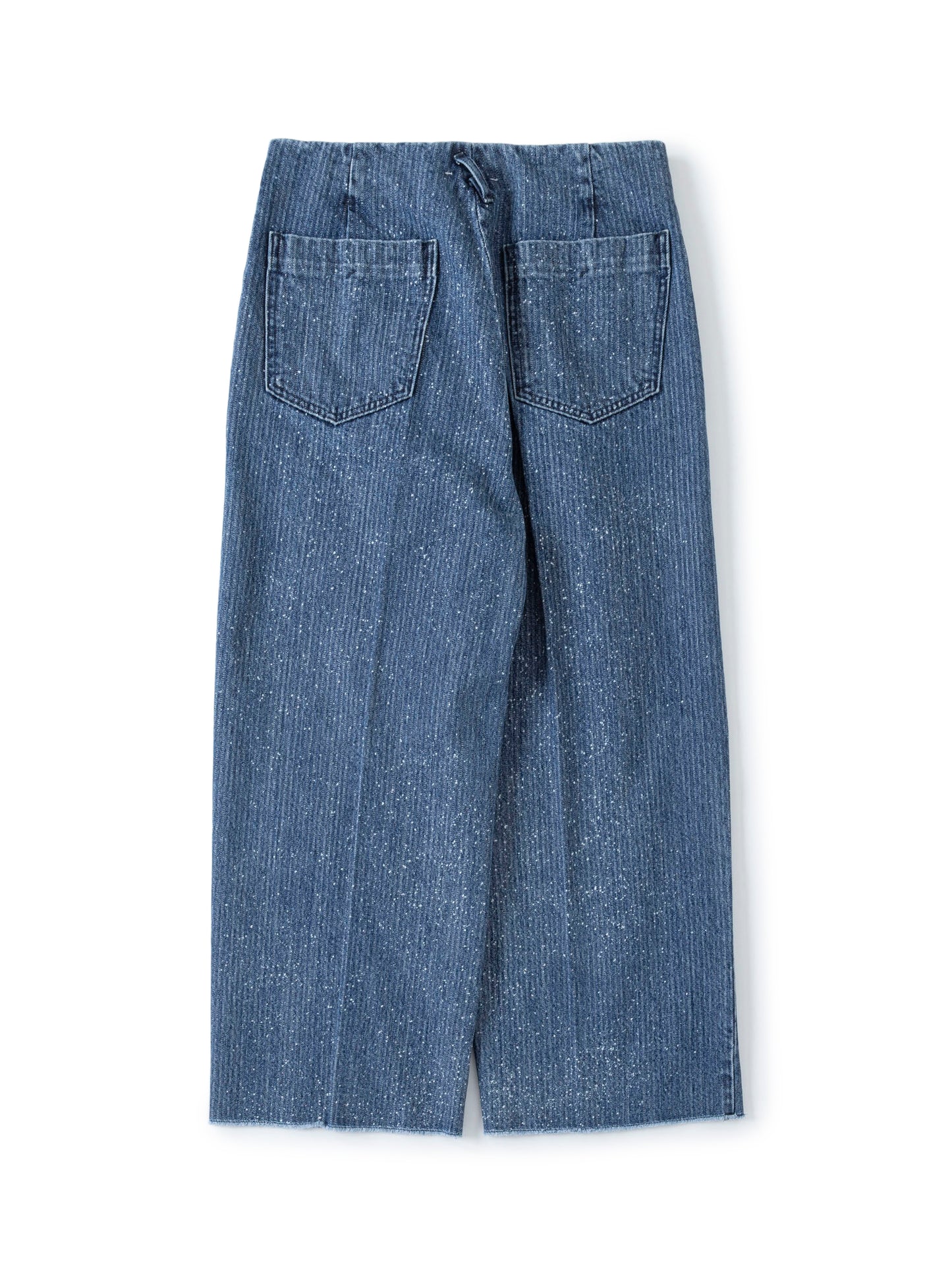 SABY / Tuck Baggy Type 2 - Stripe Denim Splash Vintage Wash