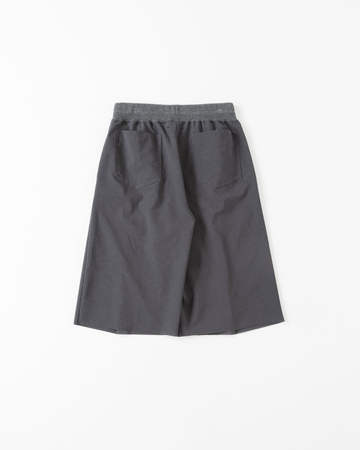 SABY / Rib Tuck Baggy Pants - Hi Count Tricot Jersey FAB - (Charcoal)