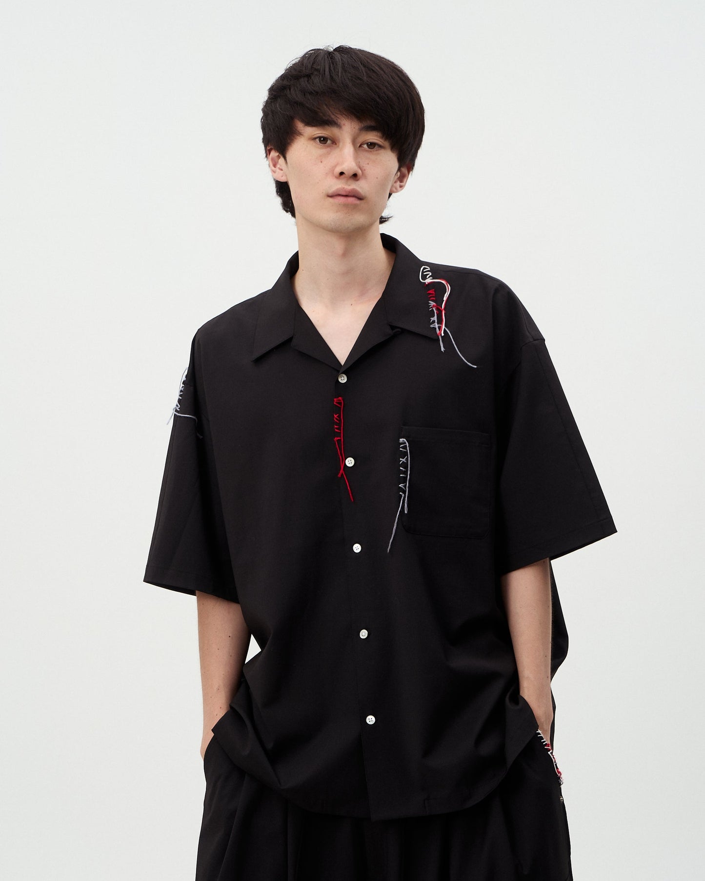 DISCOVERED / Summer Wool Looping Shirts (Black)