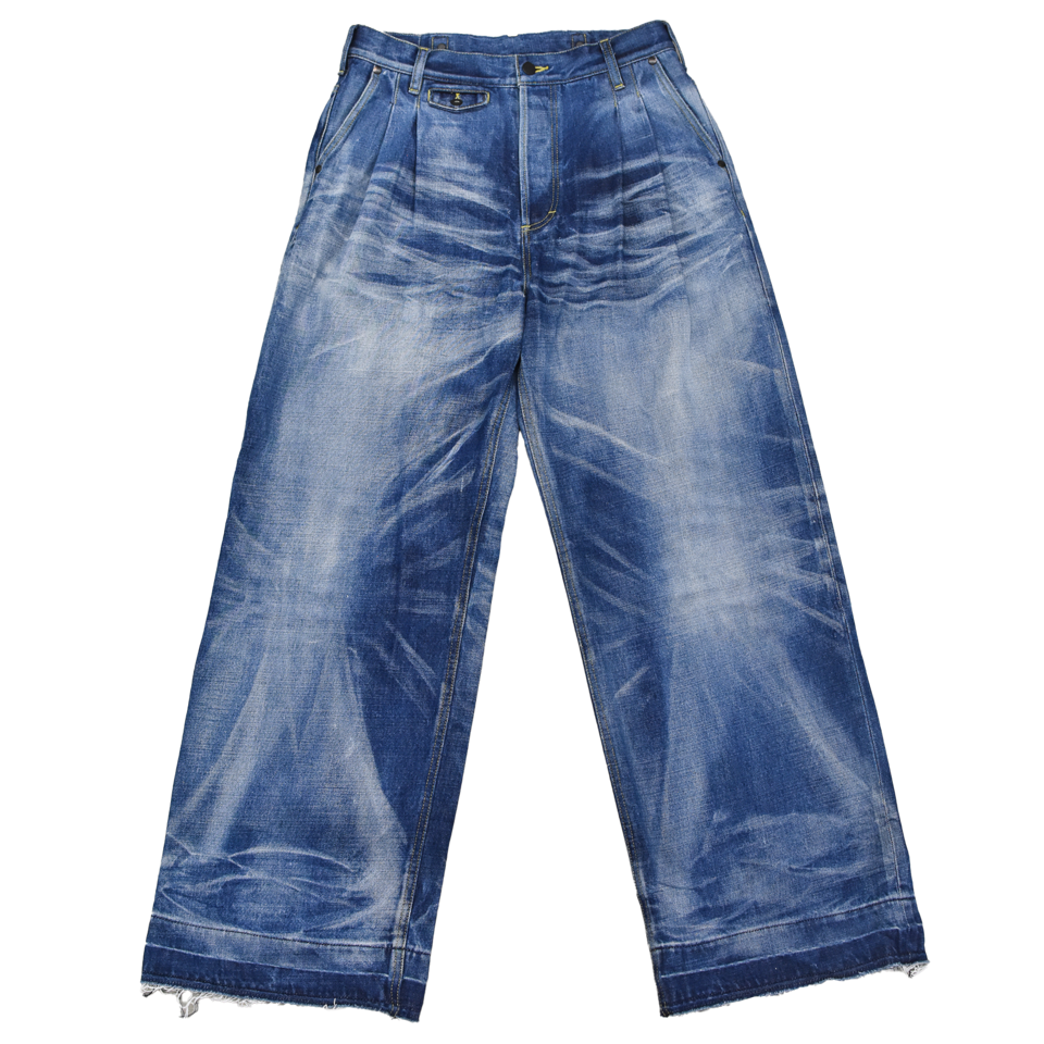THE JEAN PIERRE / 2 Tuck Denim Trouser