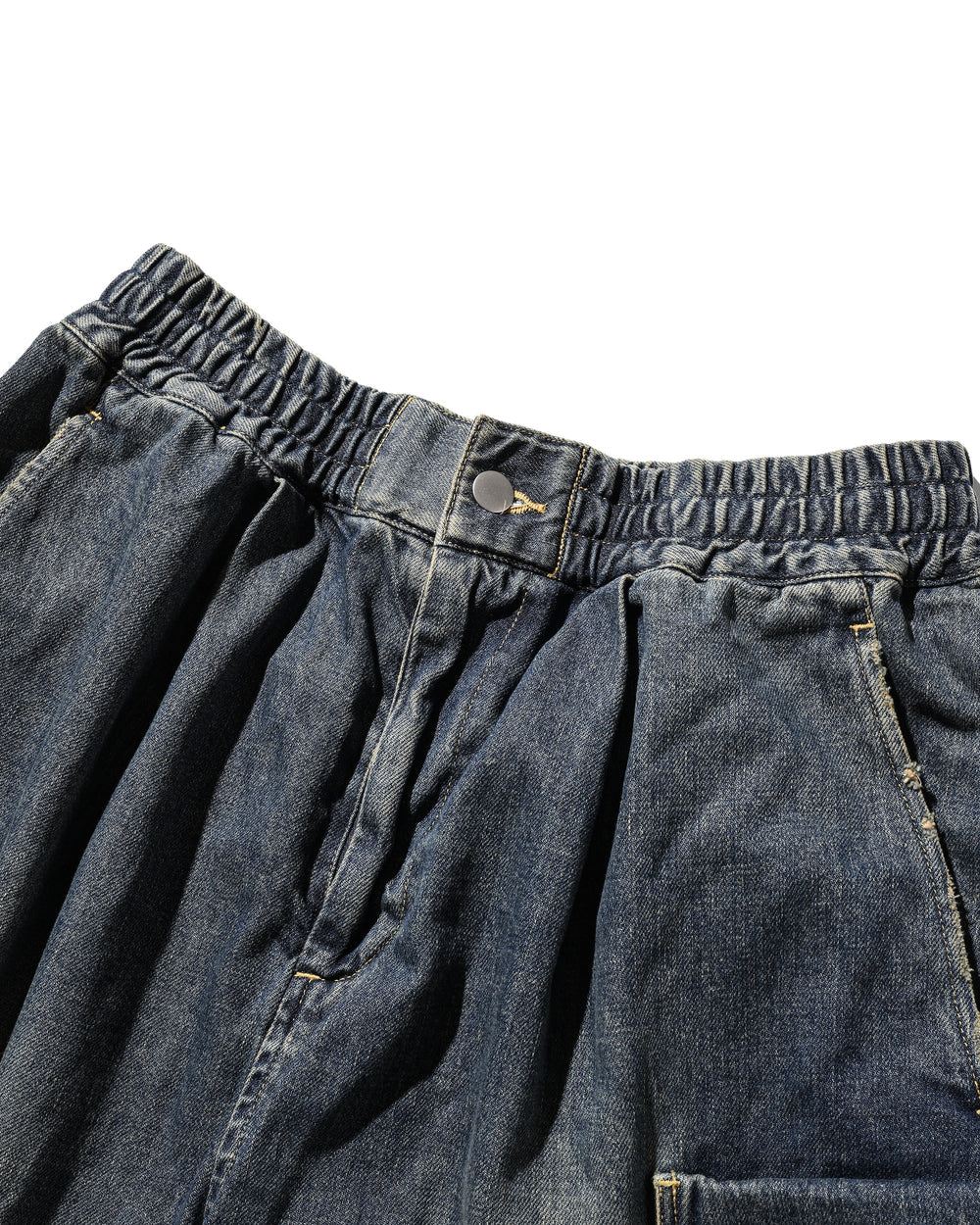 CLESSTE / Vintage Dyed Selvedge Denim City Military Half Pants (Vintage Indigo)