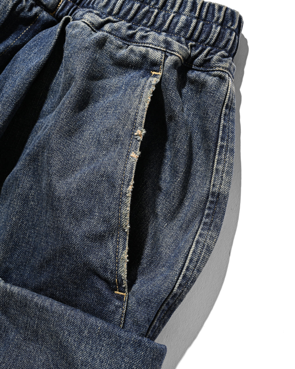 CLESSTE / Vintage Dyed Selvedge Denim City Military Half Pants (Vintage Indigo)
