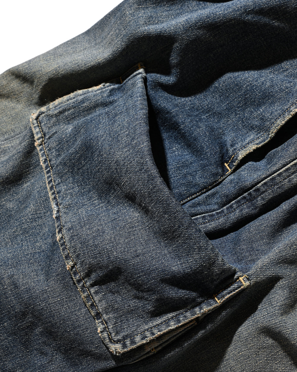 CLESSTE / Vintage Dyed Selvedge Denim City Military Half Pants (Vintage Indigo)