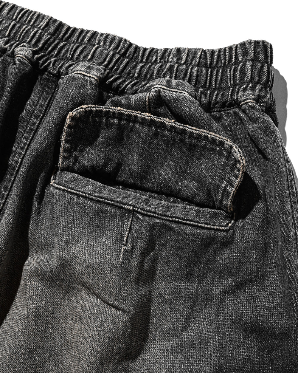 CLESSTE / Vintage Dyed Selvedge Denim City Military Half Pants (Vintage Black)