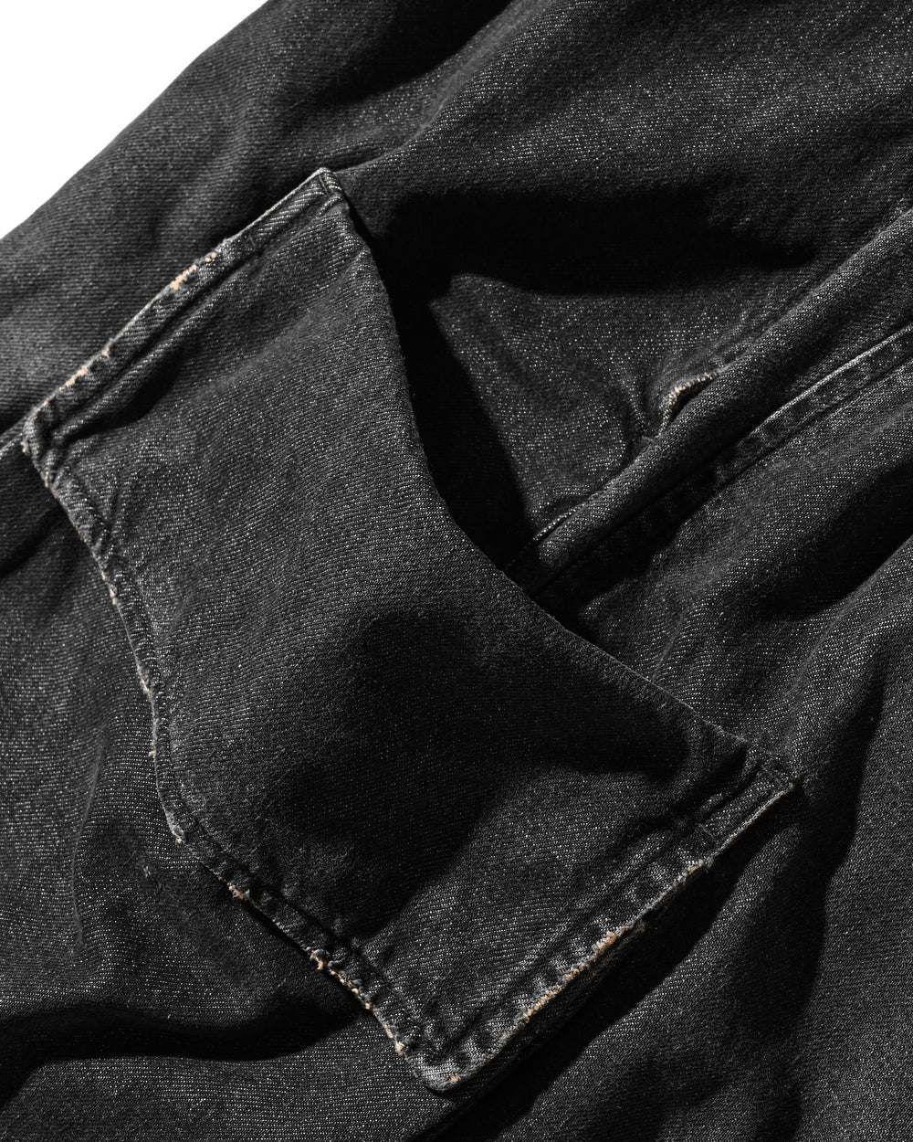 CLESSTE / Vintage Dyed Selvedge Denim City Military Half Pants (Vintage Black)