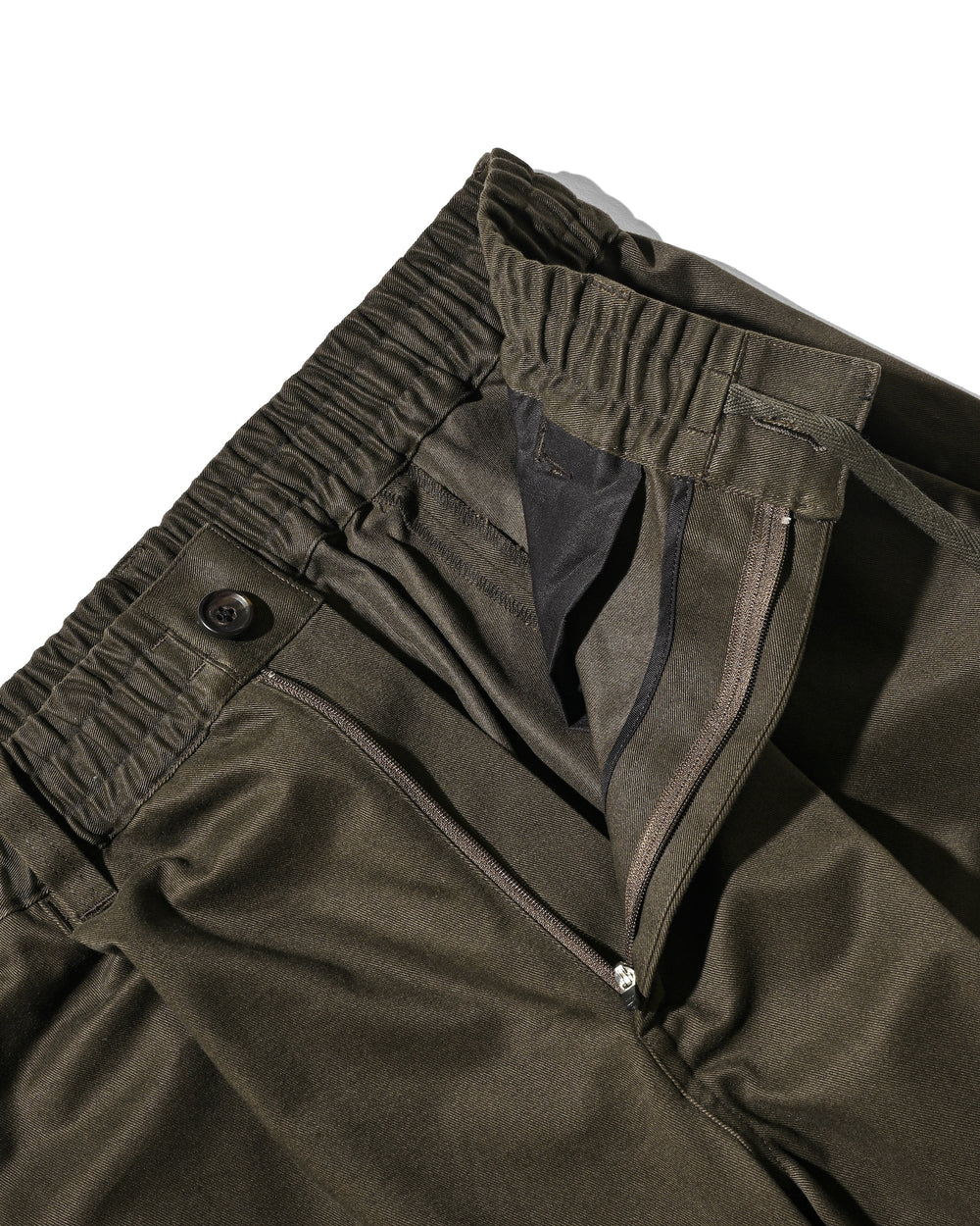 CLESSTE / Barrel Leg Easy Pants (Olive)