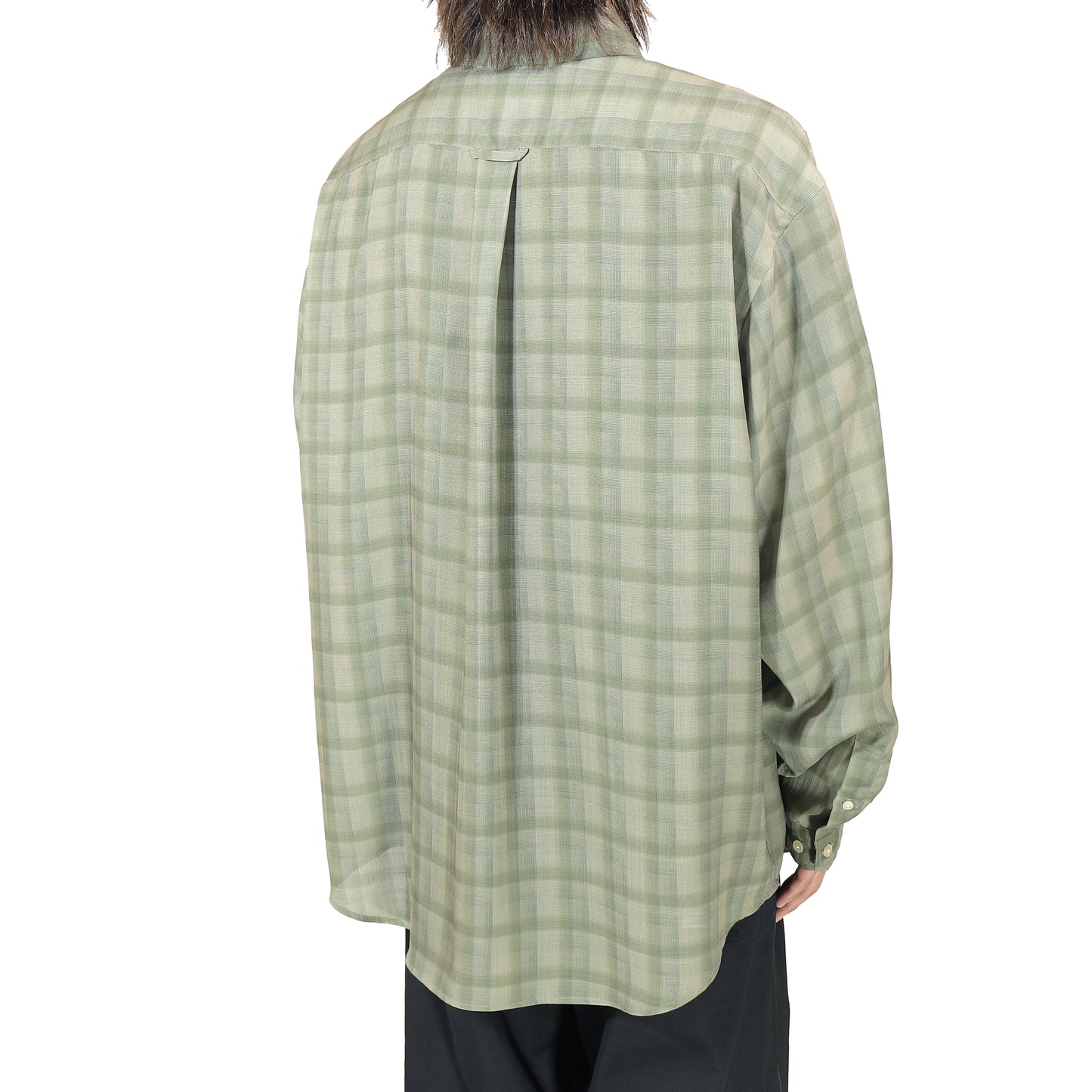 ELEPHANT TRIBAL FABRICS / On The Way Check Shirt (Morning Mist)