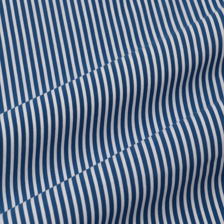 KANEMASA PHIL / 46G Atmosphere Stripe Shirt (Navy White)