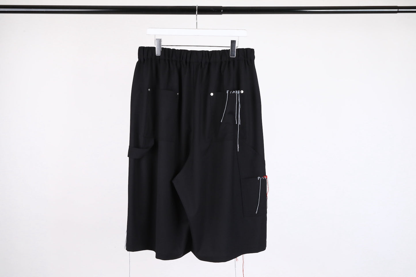DISCOVERED / Summer Wool Looping Wide Shorts (Black)