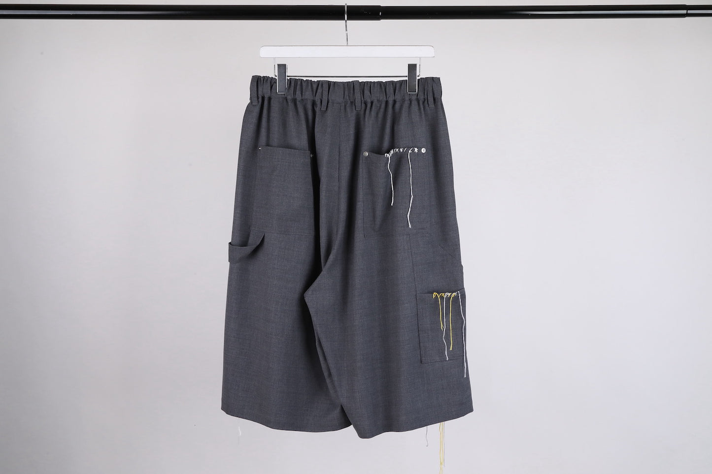DISCOVERED / Summer Wool Looping Wide Shorts (Gray)