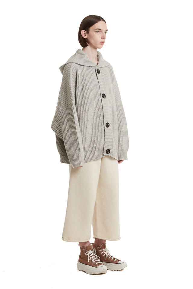 Hoodie Knit Cardigan