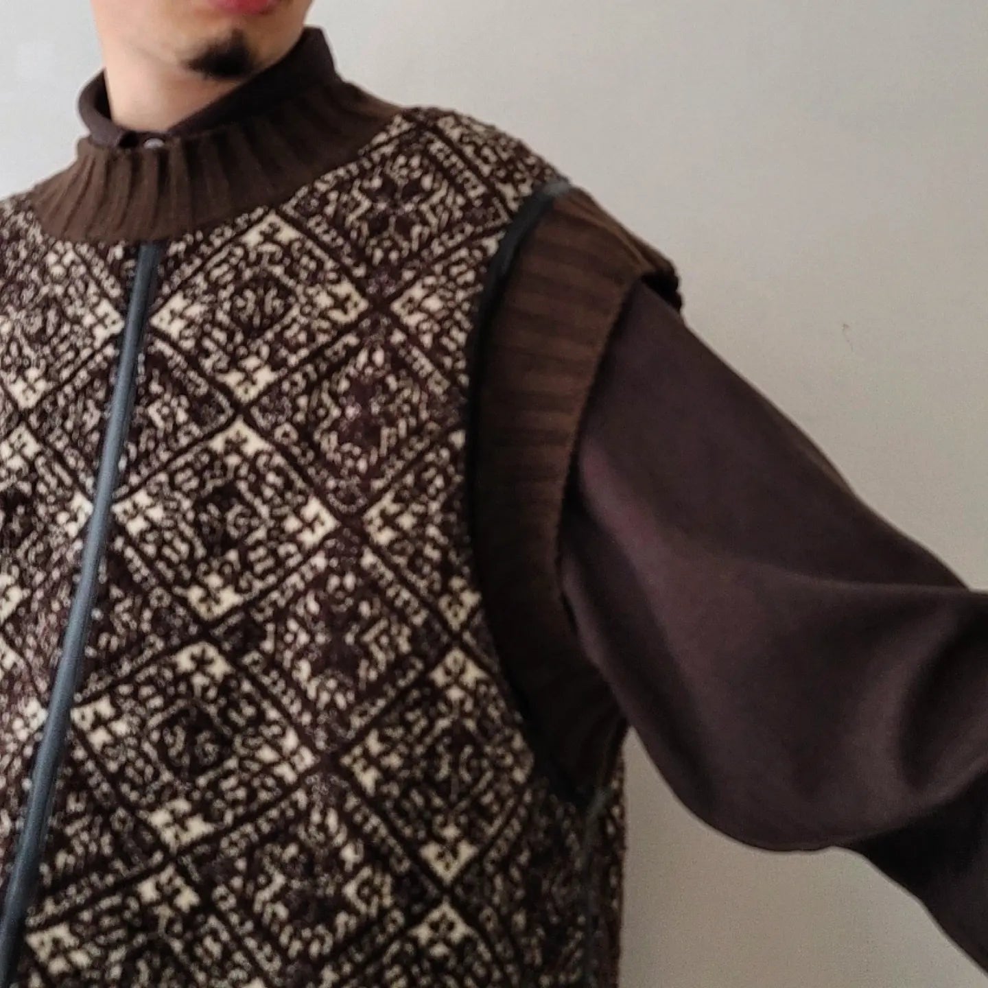 5G Fair Isle Knit Vest