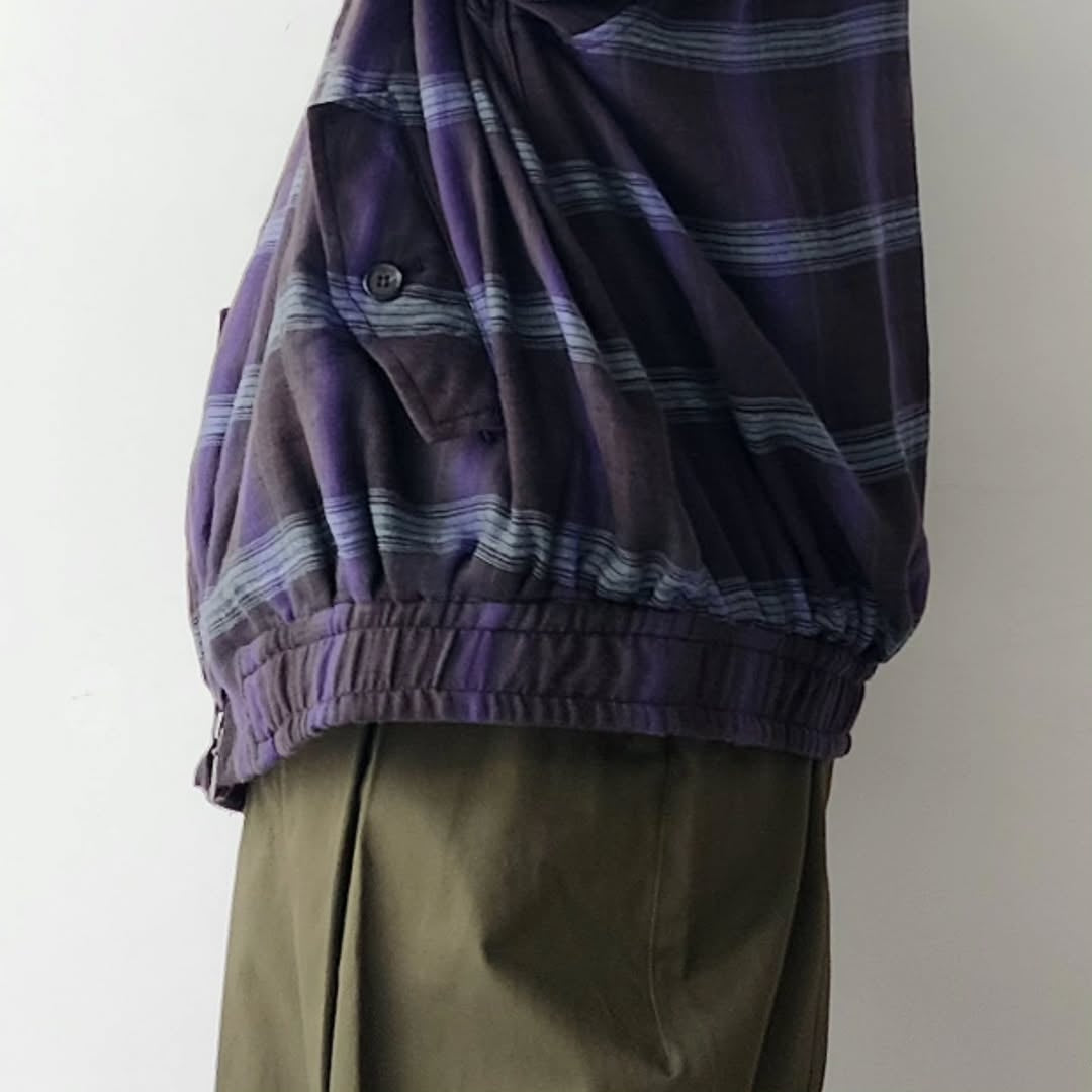 THE JEAN PIERRE / Glitter Plaid Harrington Jacket