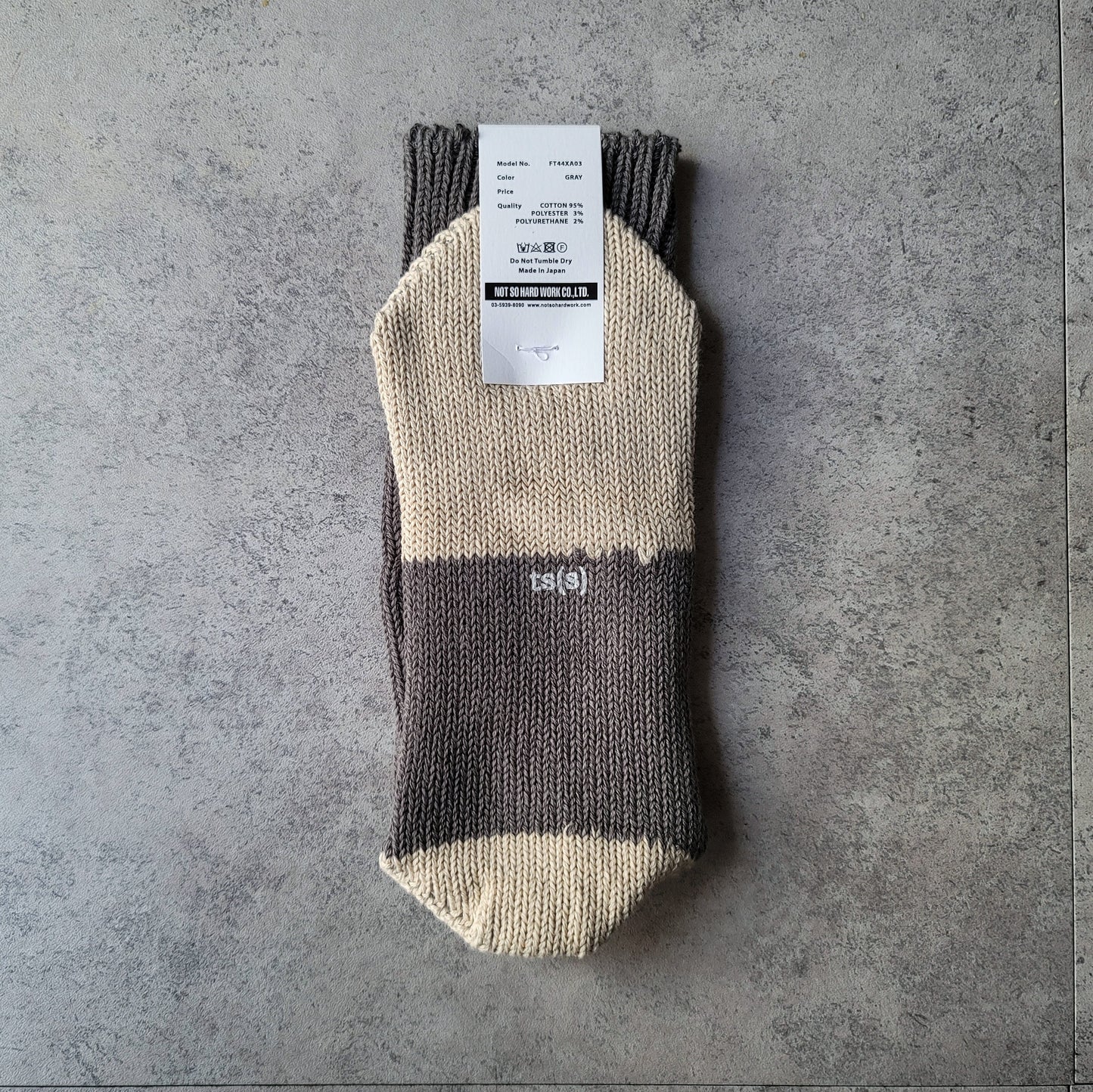 Unpaired Cotton Rib Sock