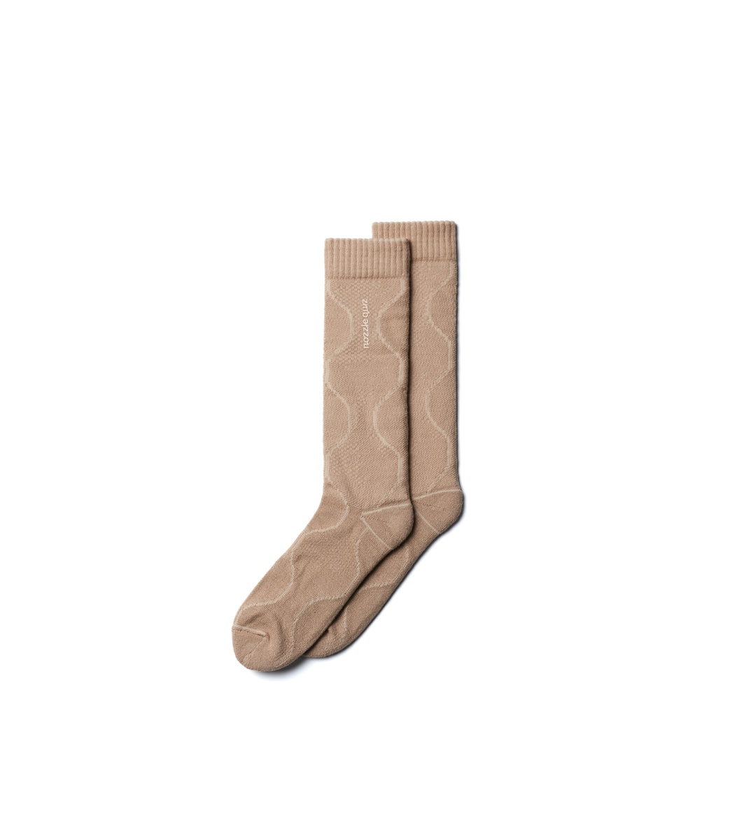 Quilted Brn - Digit No. casual cuff socks