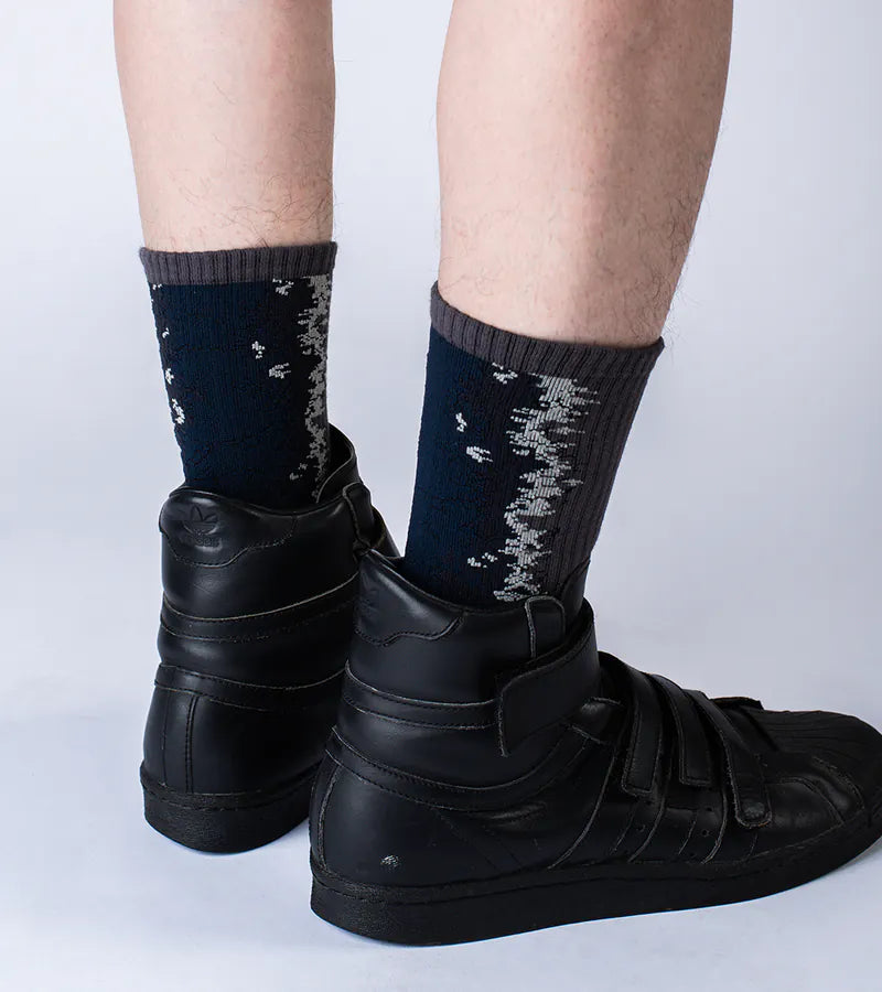 NOZZLEQUIZ / Gradient Phntm - LANDING Midcalf socks