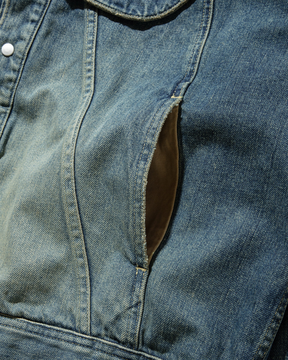 CLESSTE / Vintage Dyed Selvedge Denim Future Trucker Jacket