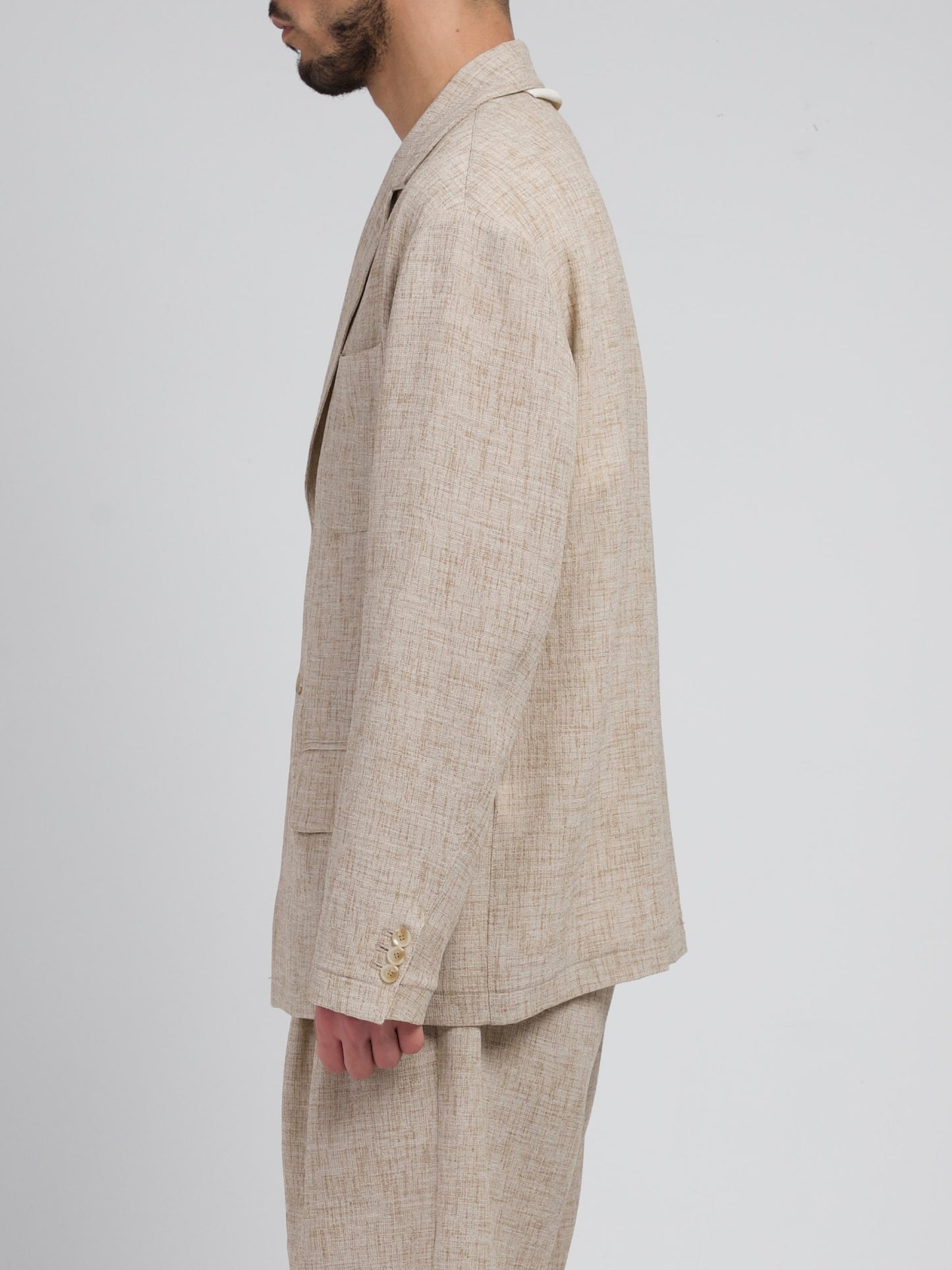 Mocha Brown Raqi Casual Jacket