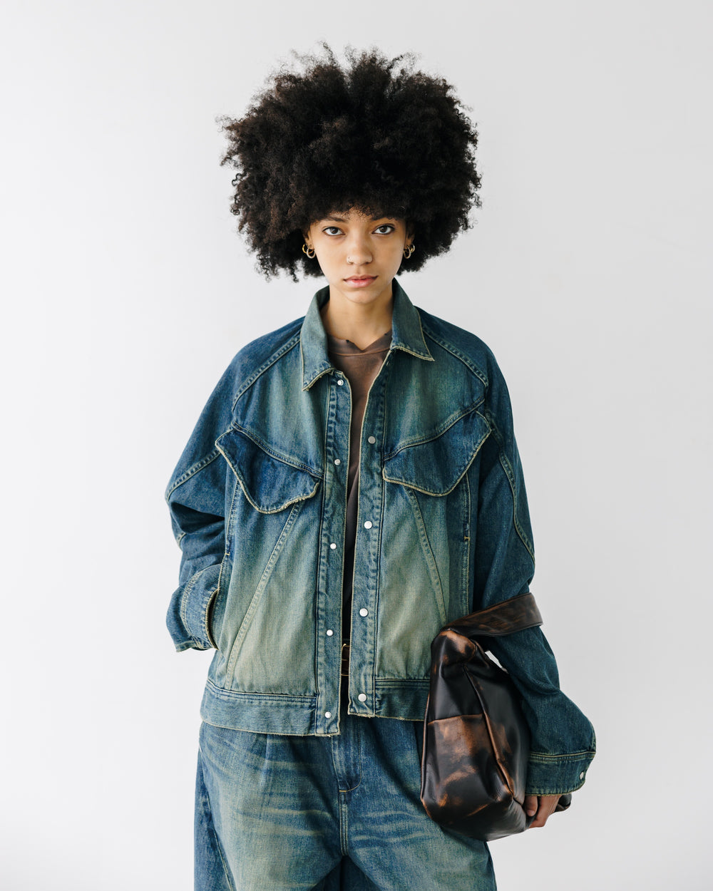 CLESSTE / Vintage Dyed Selvedge Denim Future Trucker Jacket