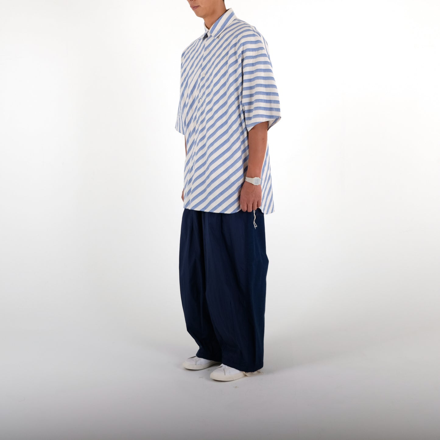 Blue Stripes Bohemian Beach Shirt