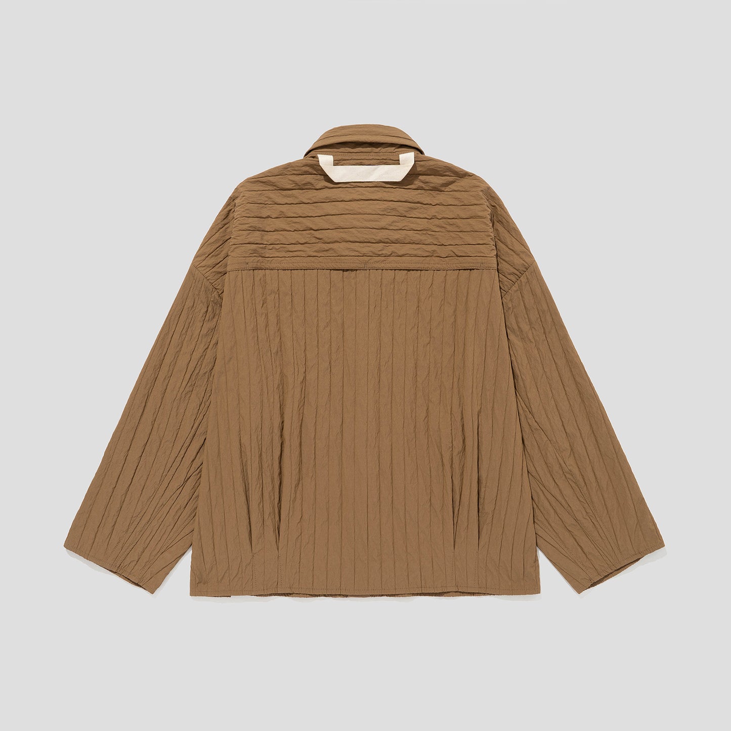 MERELY MADE / Sage Brown Merely Quilted Cropped Shirt