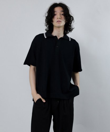 12GG Combination Polo Knit