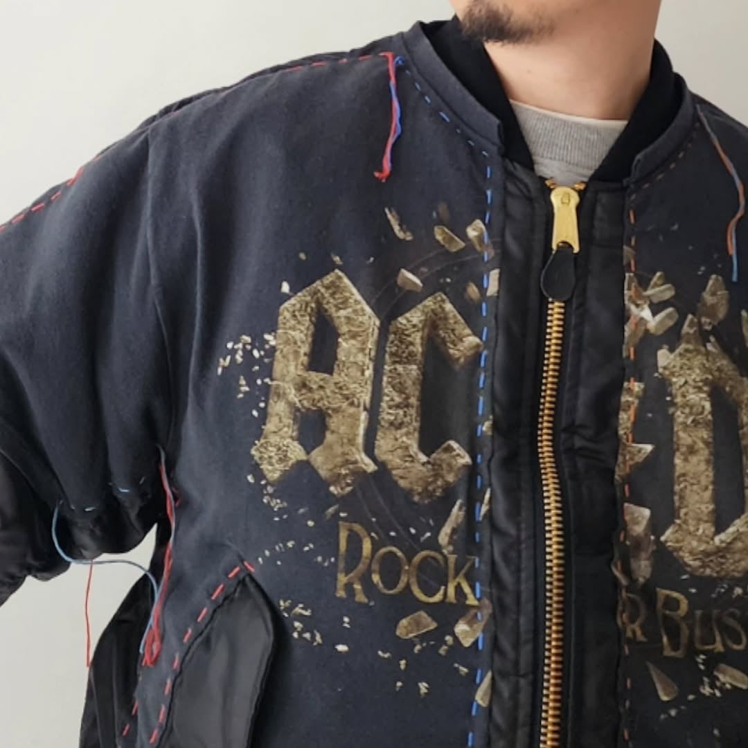 DISCOVERED / Band Tee Layered MA-1