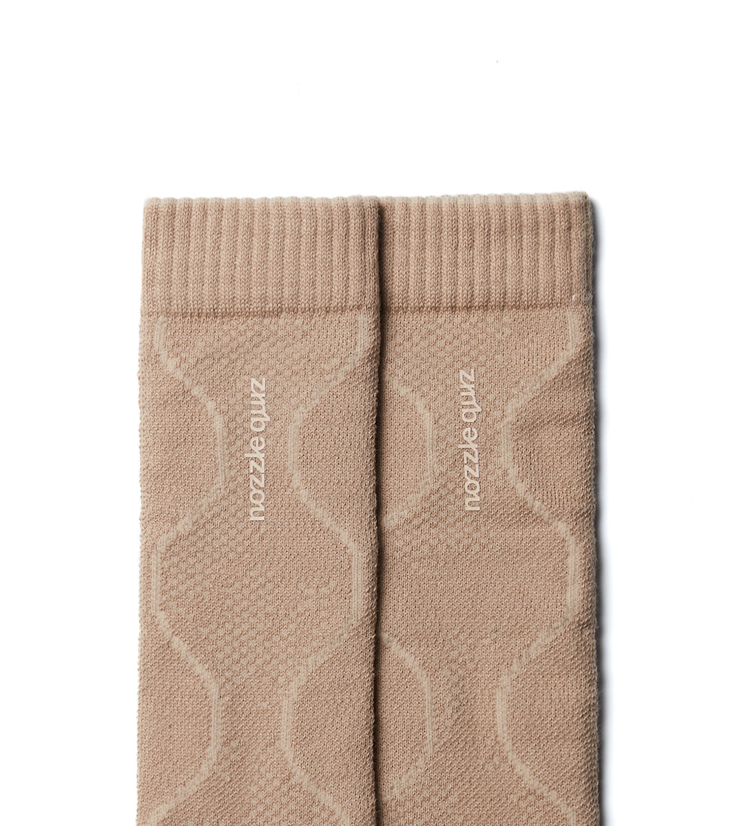 Quilted Brn - Digit No. casual cuff socks