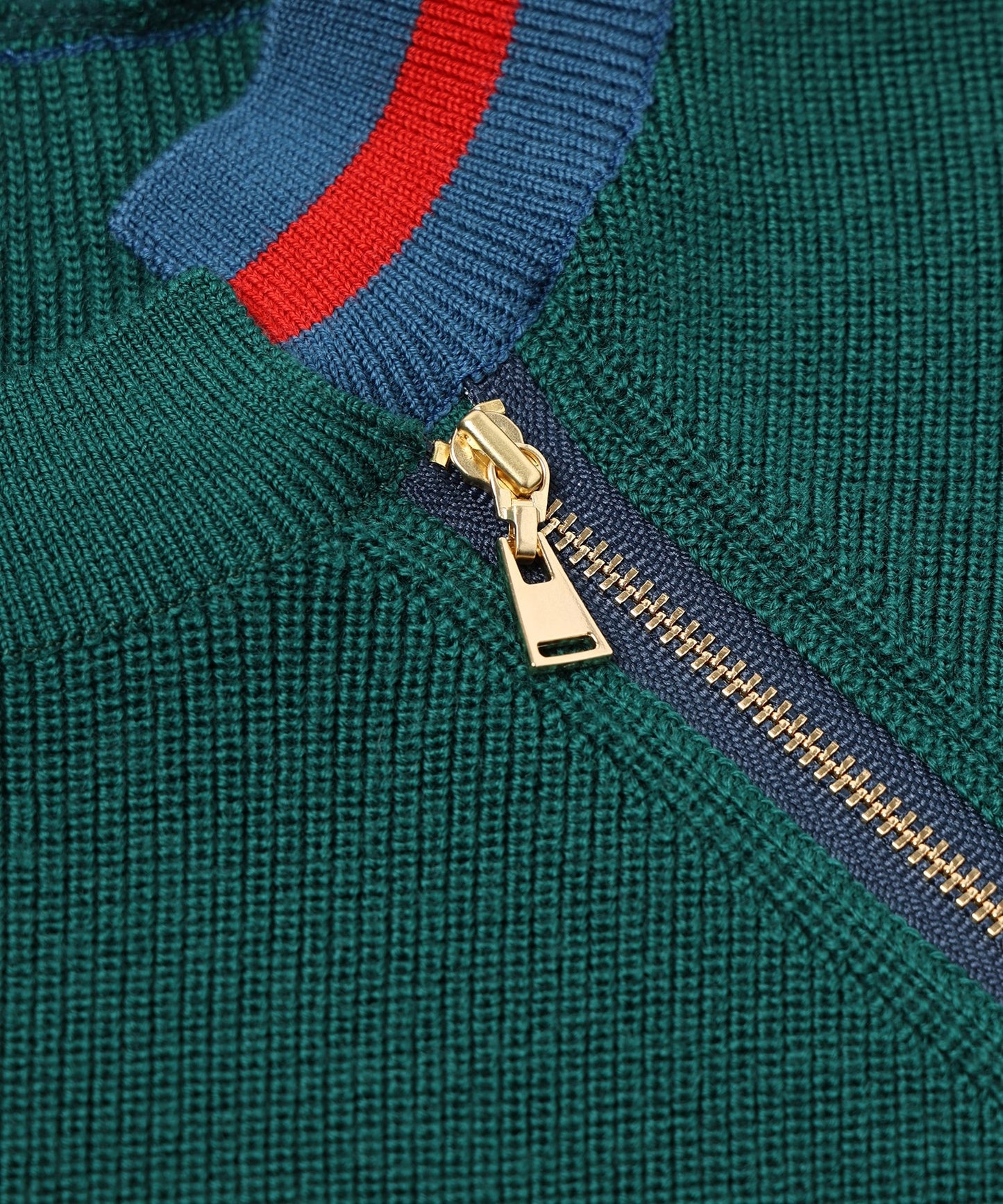 CULLNI / Neck Zip Line Knit