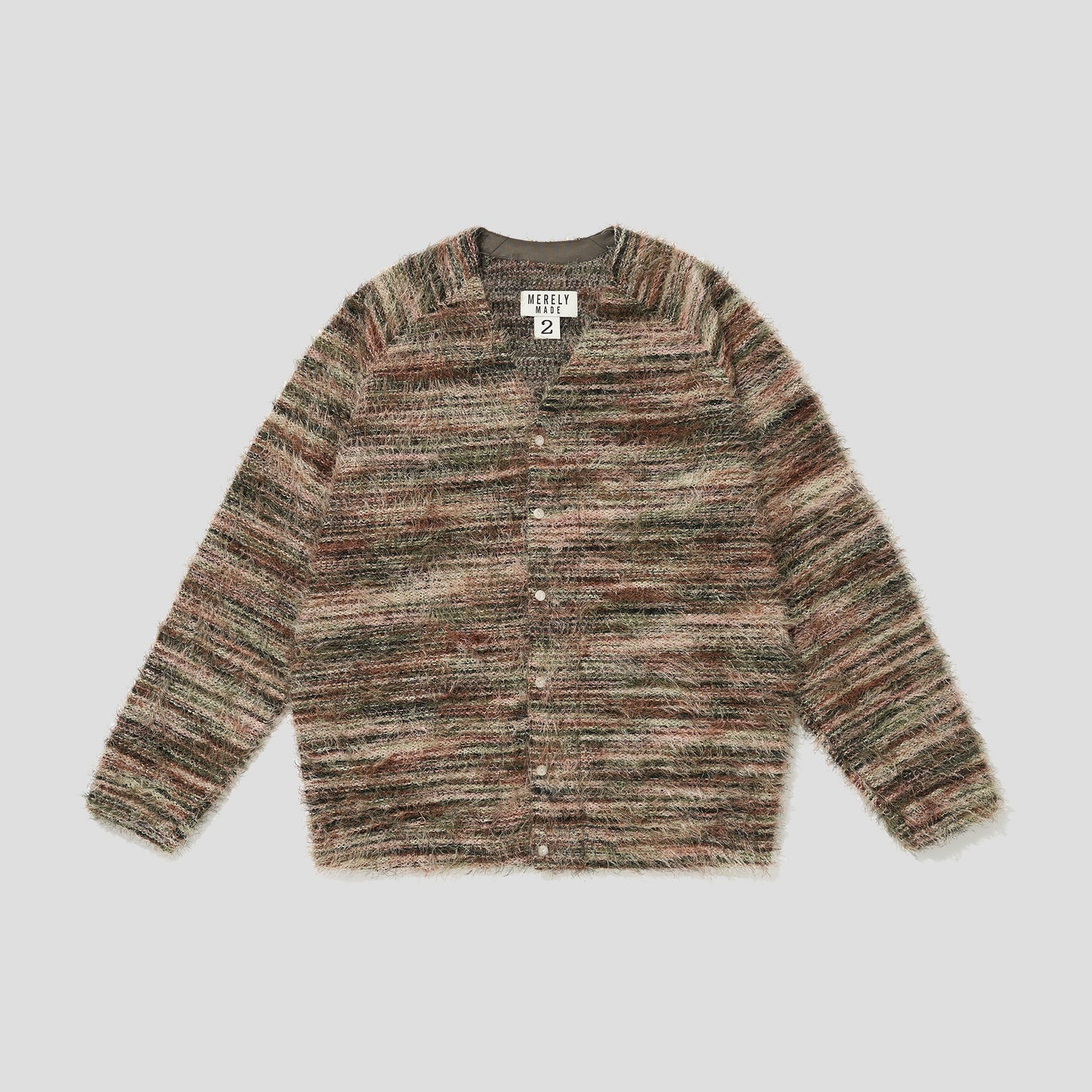 MERELY MADE / Merely Multi Stripe Rainbow Mohire Cardigan