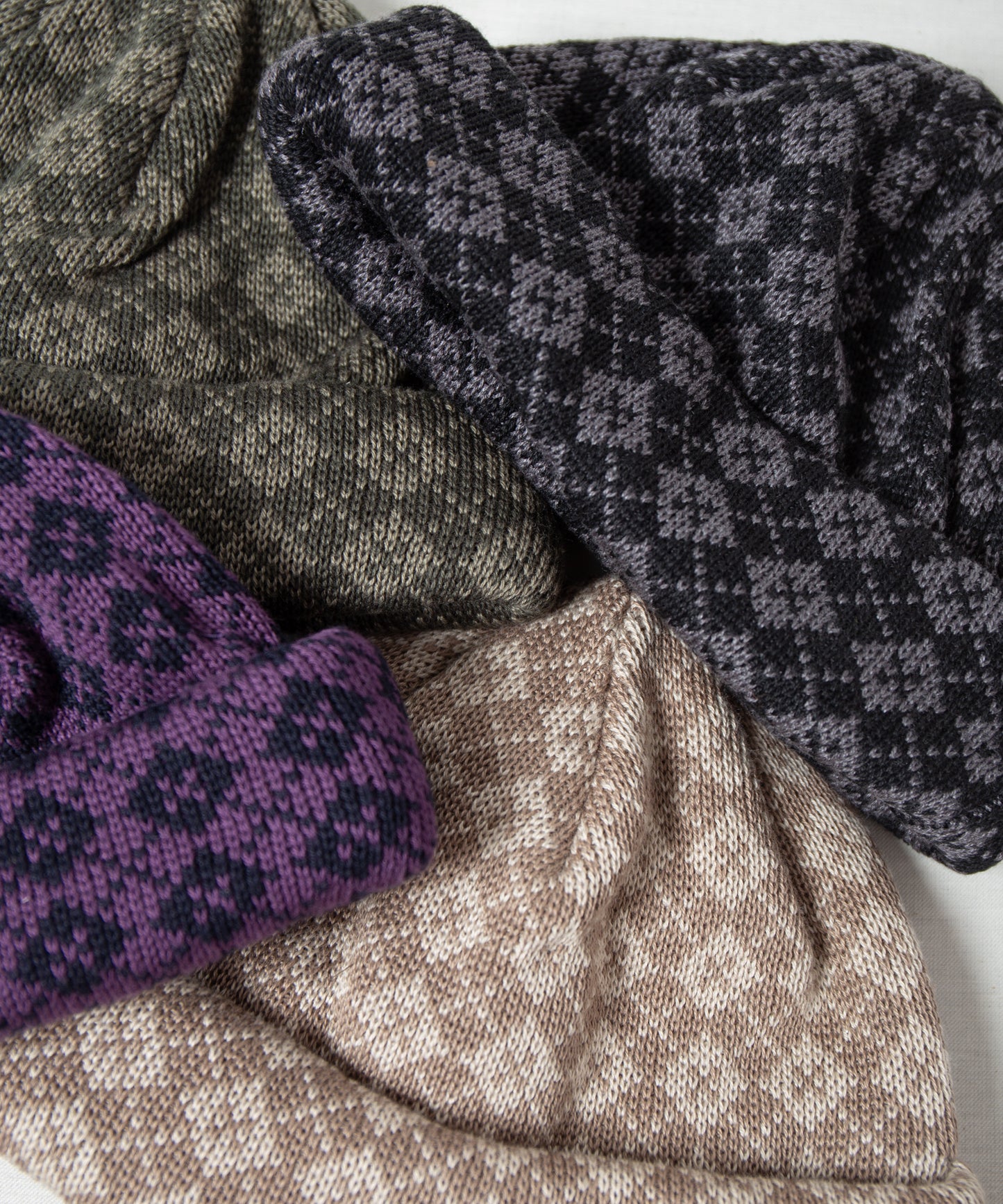 Argyle Rool Knit Cap