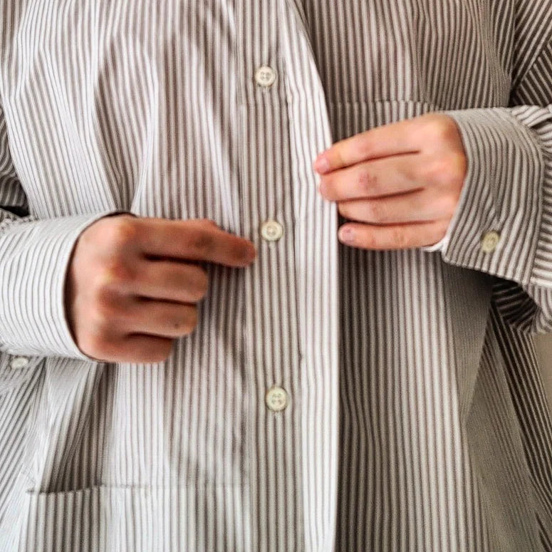 Fly Front Stripe Shirt