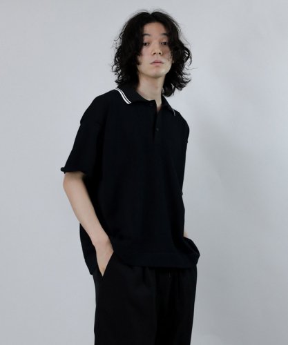 12GG Combination Polo Knit