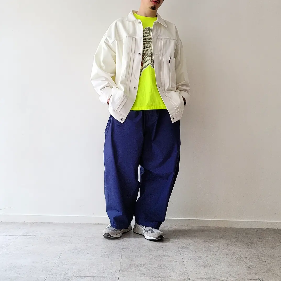 Hyper Big WWII "1st" White Shuttle Denim Jacket