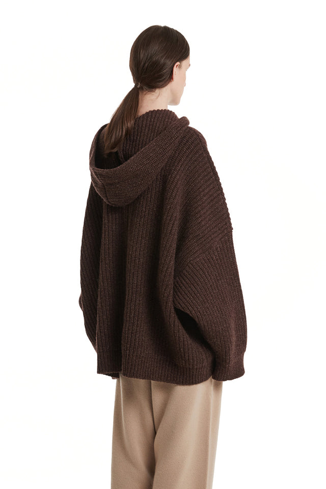 Hoodie Knit Cardigan