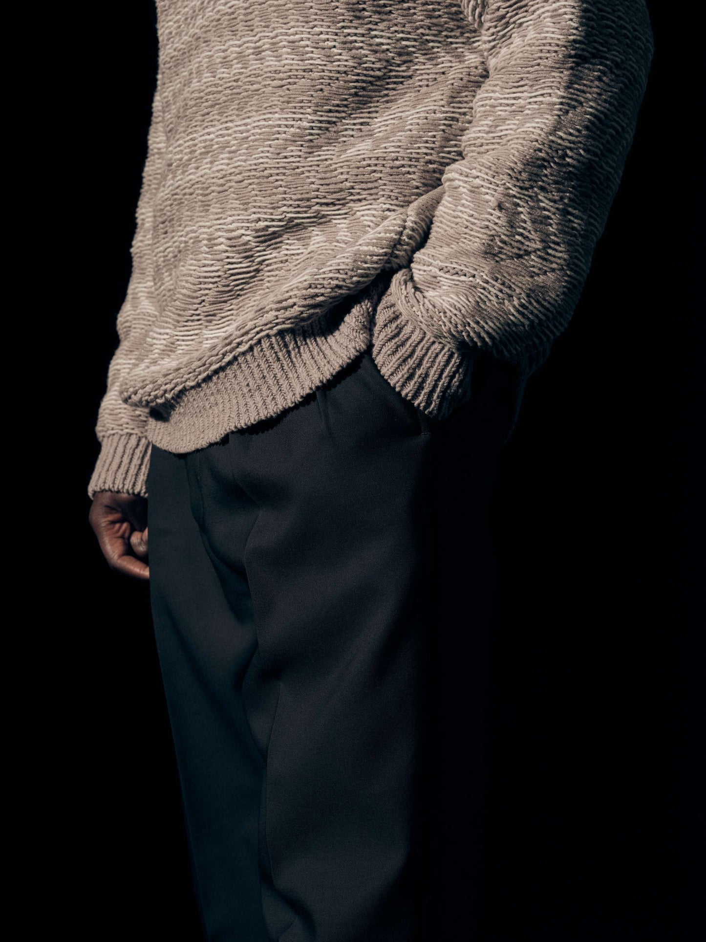 Inside out Knit Pullover