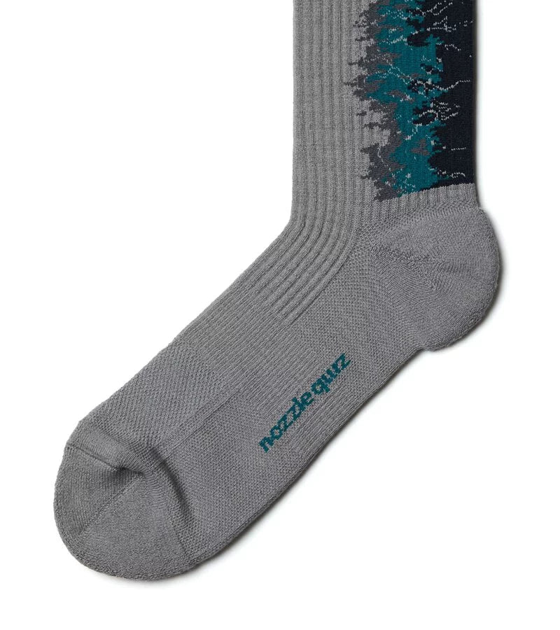 Gradient Cyan - LANDING Midcalf socks