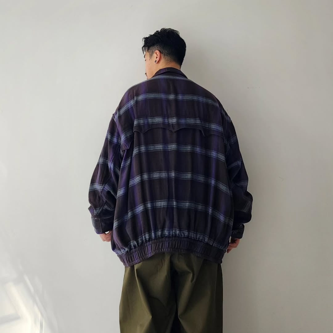 THE JEAN PIERRE / Glitter Plaid Harrington Jacket