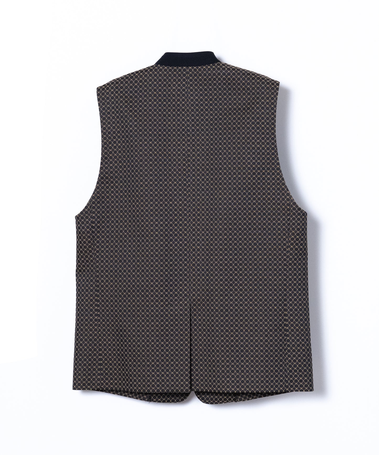 TAUPE / Circle JQ Notched Vest
