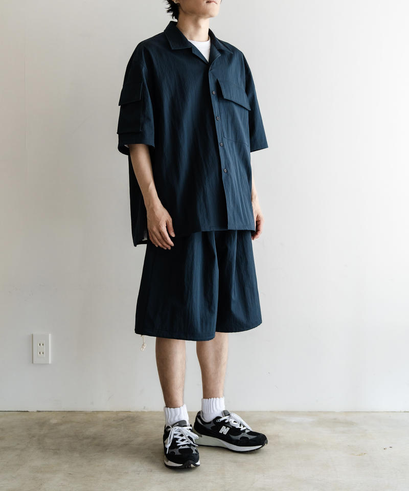 Multi Pocket Half Sleeve Shirts (Navy)