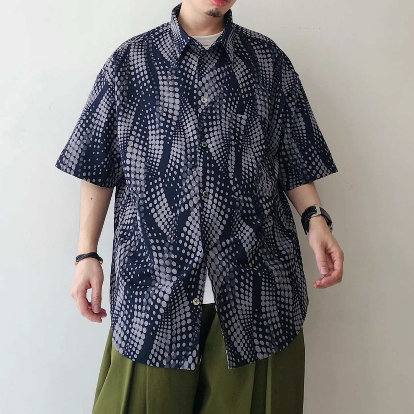 Pattern Oversized SS Shirt
