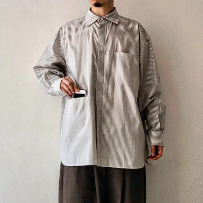 Fly Front Stripe Shirt