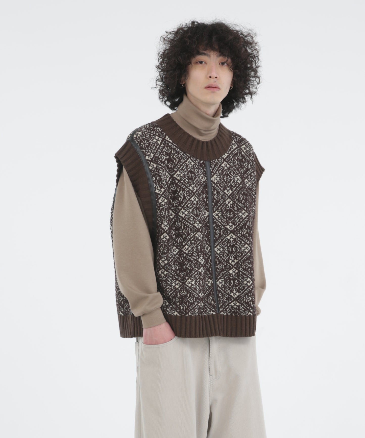 5G Fair Isle Knit Vest