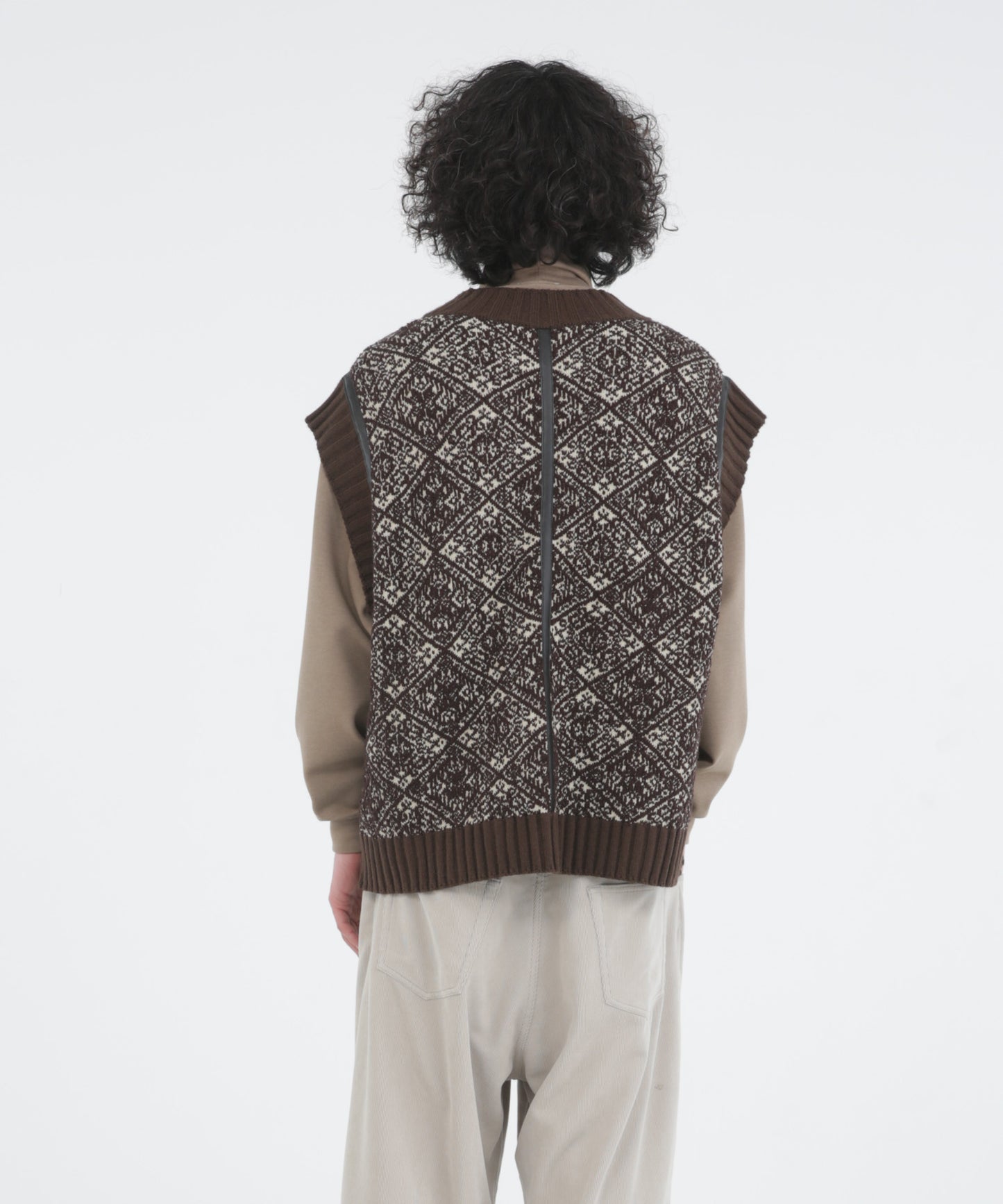 5G Fair Isle Knit Vest