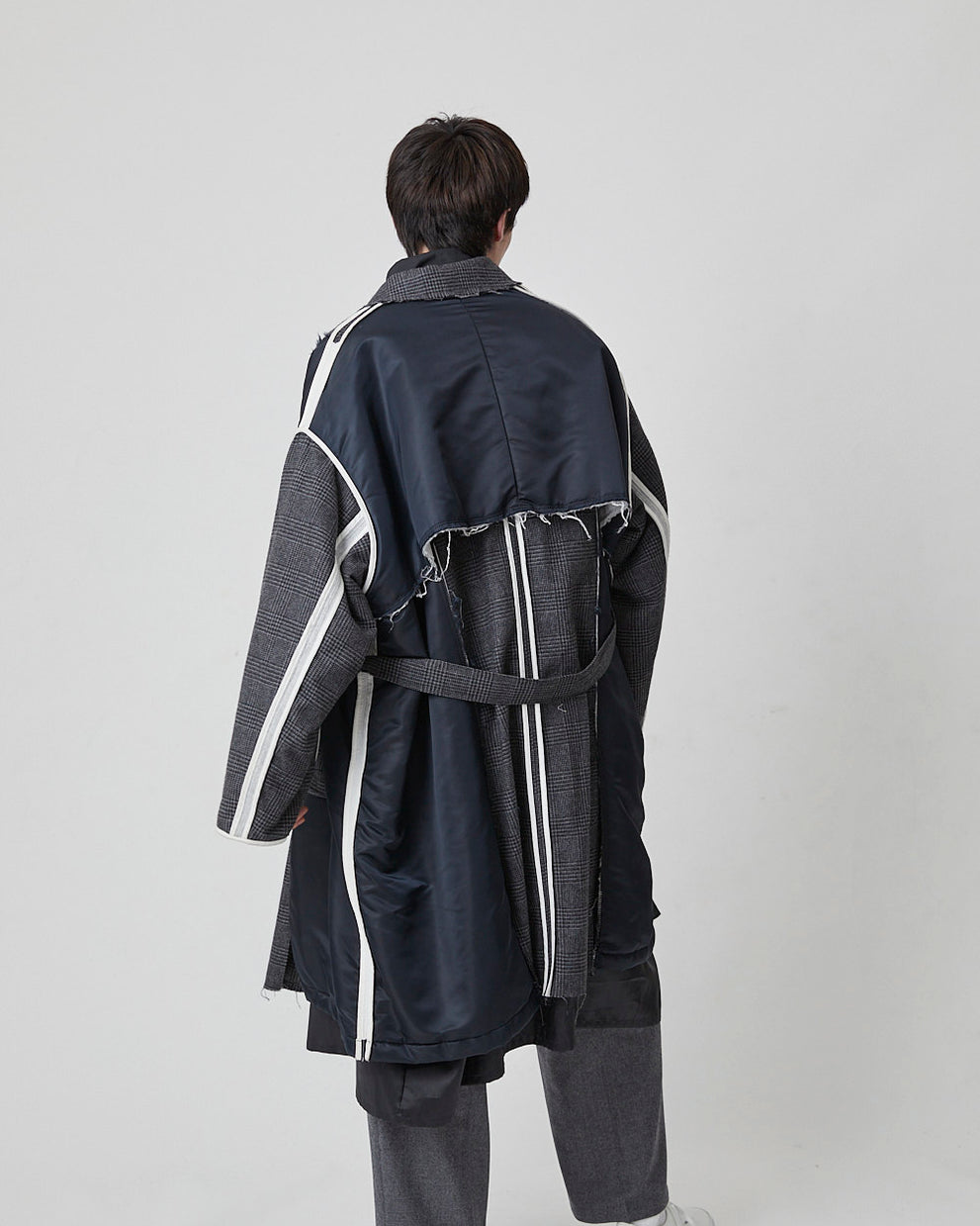 DISCOVERED / Inside Out Check Nylon Coat