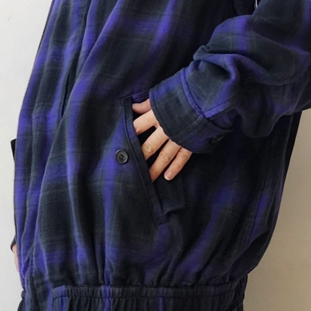 THE JEAN PIERRE / Glitter Plaid Harrington Jacket