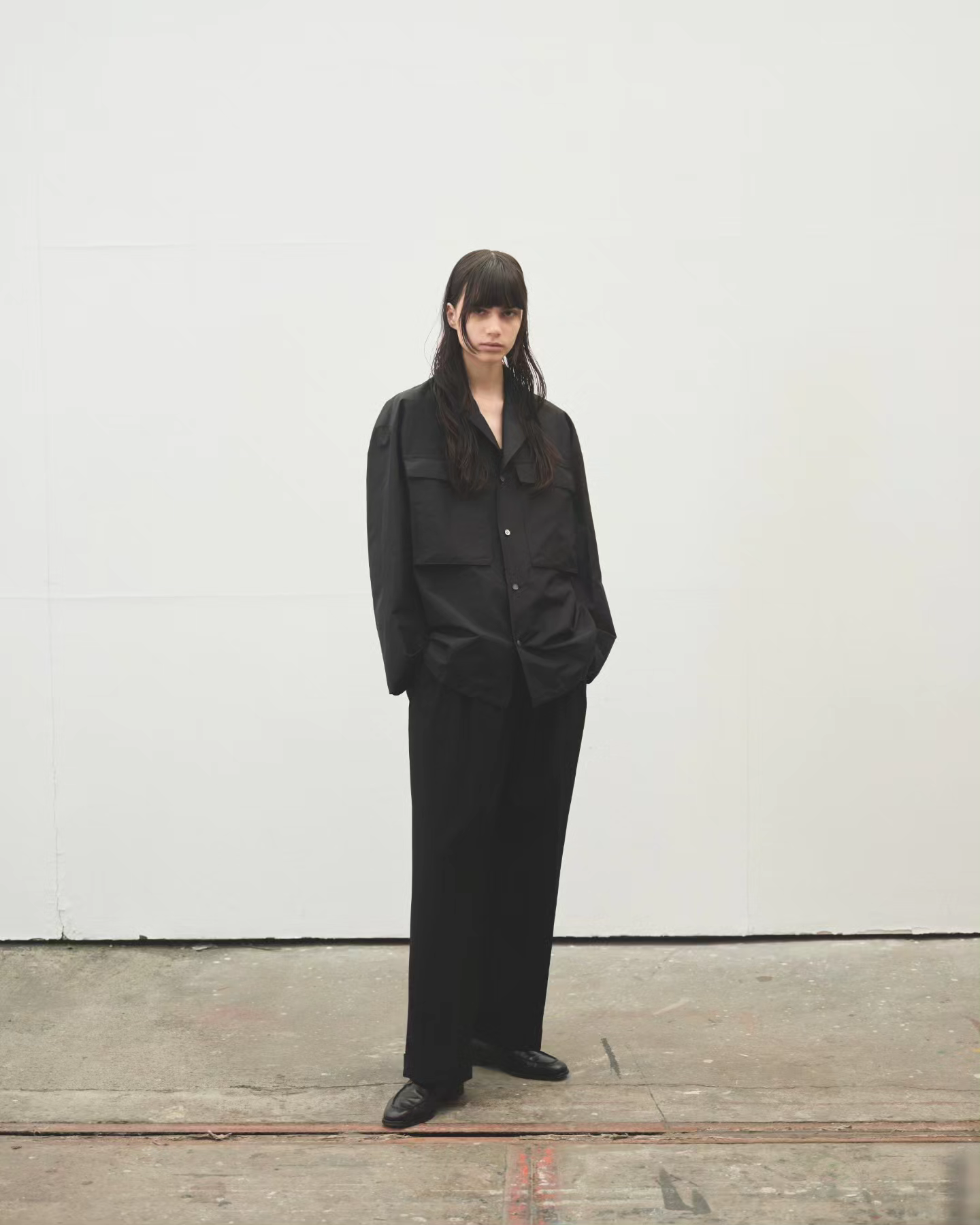 Blanc YM / Silk Shantung utility JKT