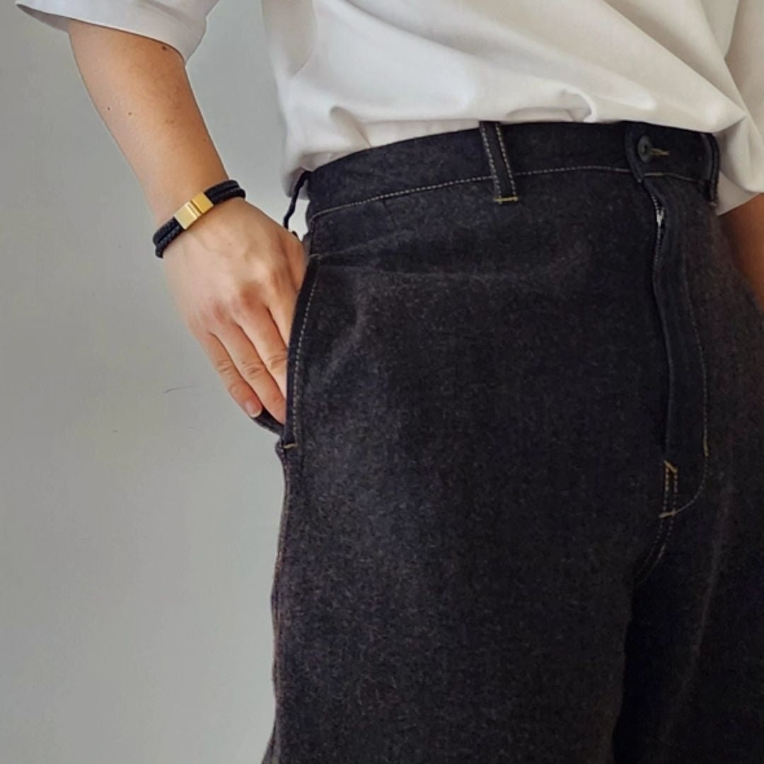 NOMAT / Wide Pants(Wool Cotton Denim)