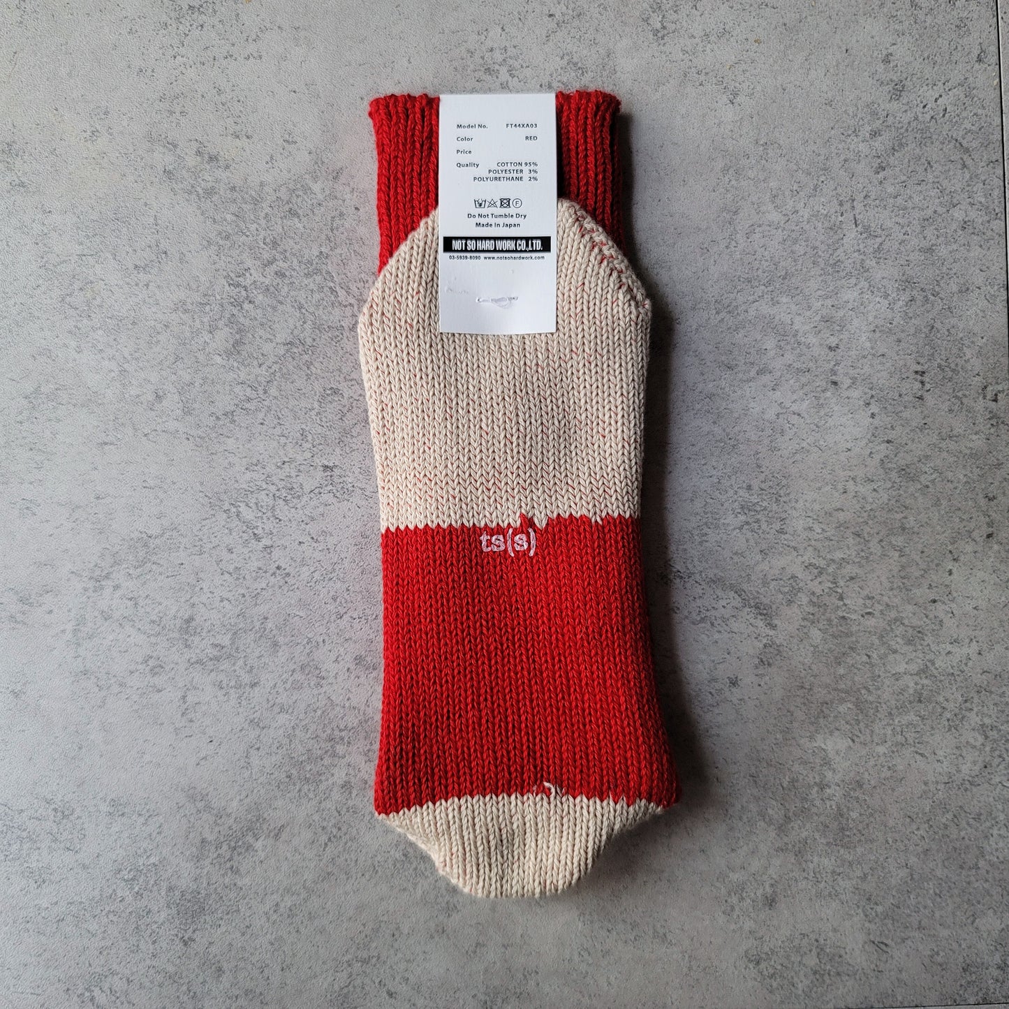 Unpaired Cotton Rib Sock